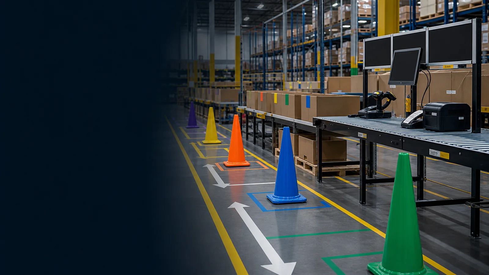 Processing Stage Cone Framework warehouse framework photo