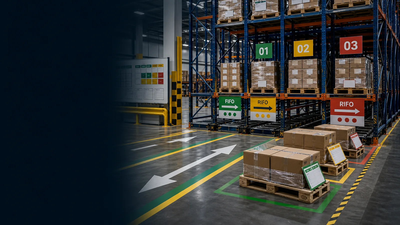 FIFO & RIFO (Stop FISH) warehouse framework photo