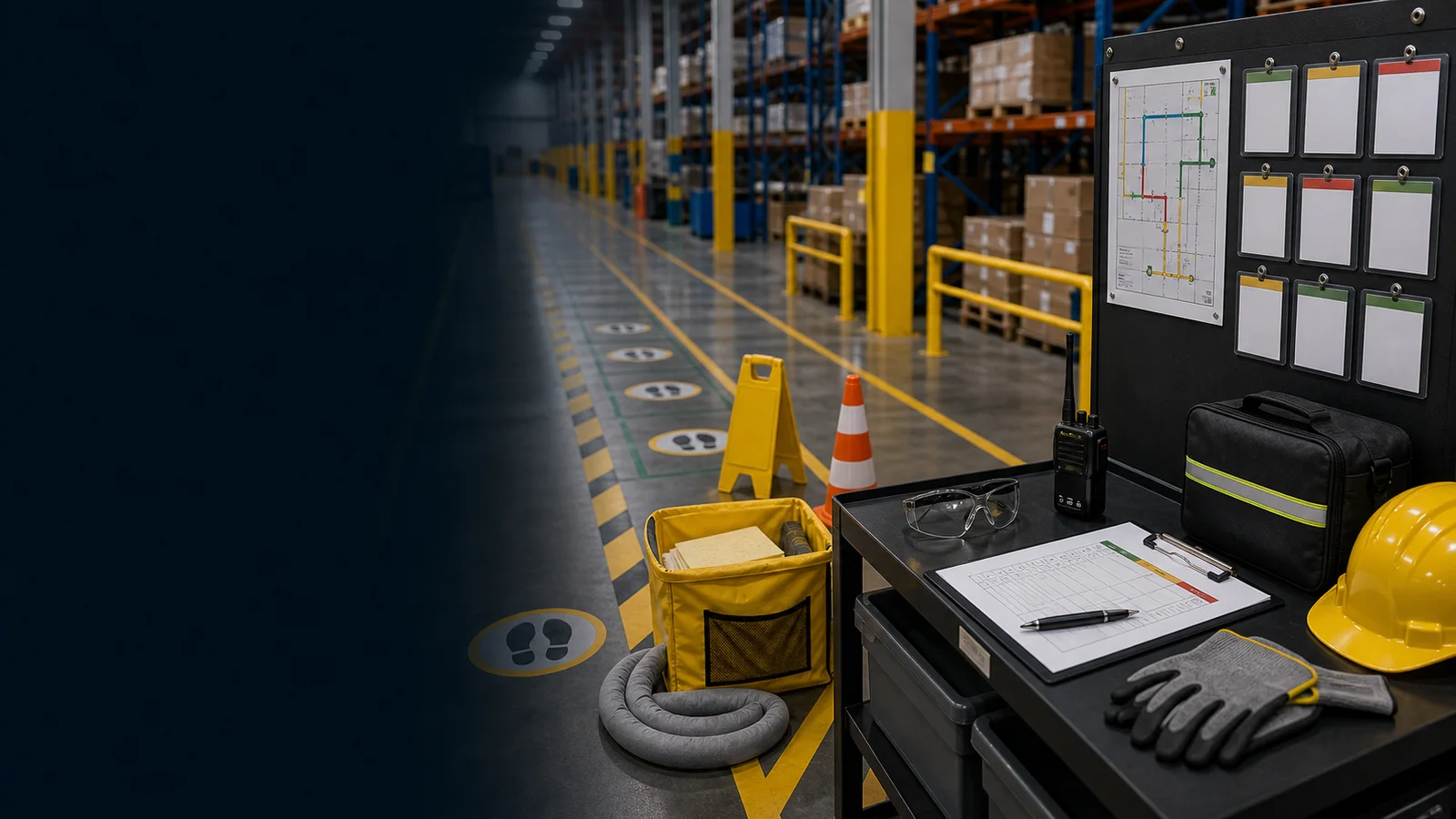 Safety Gemba Walk warehouse framework photo