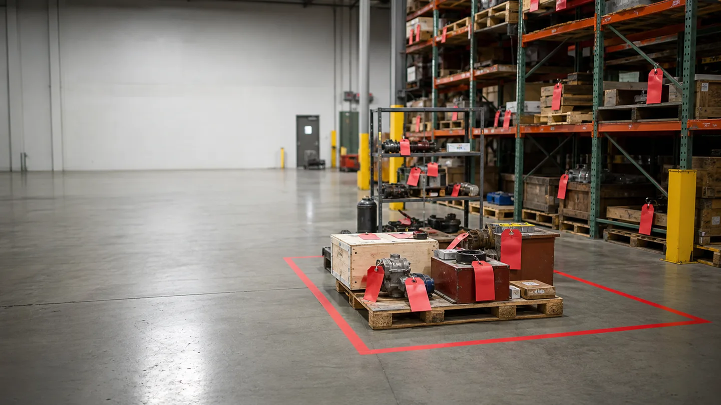 5S Red Tag Center warehouse tool photo